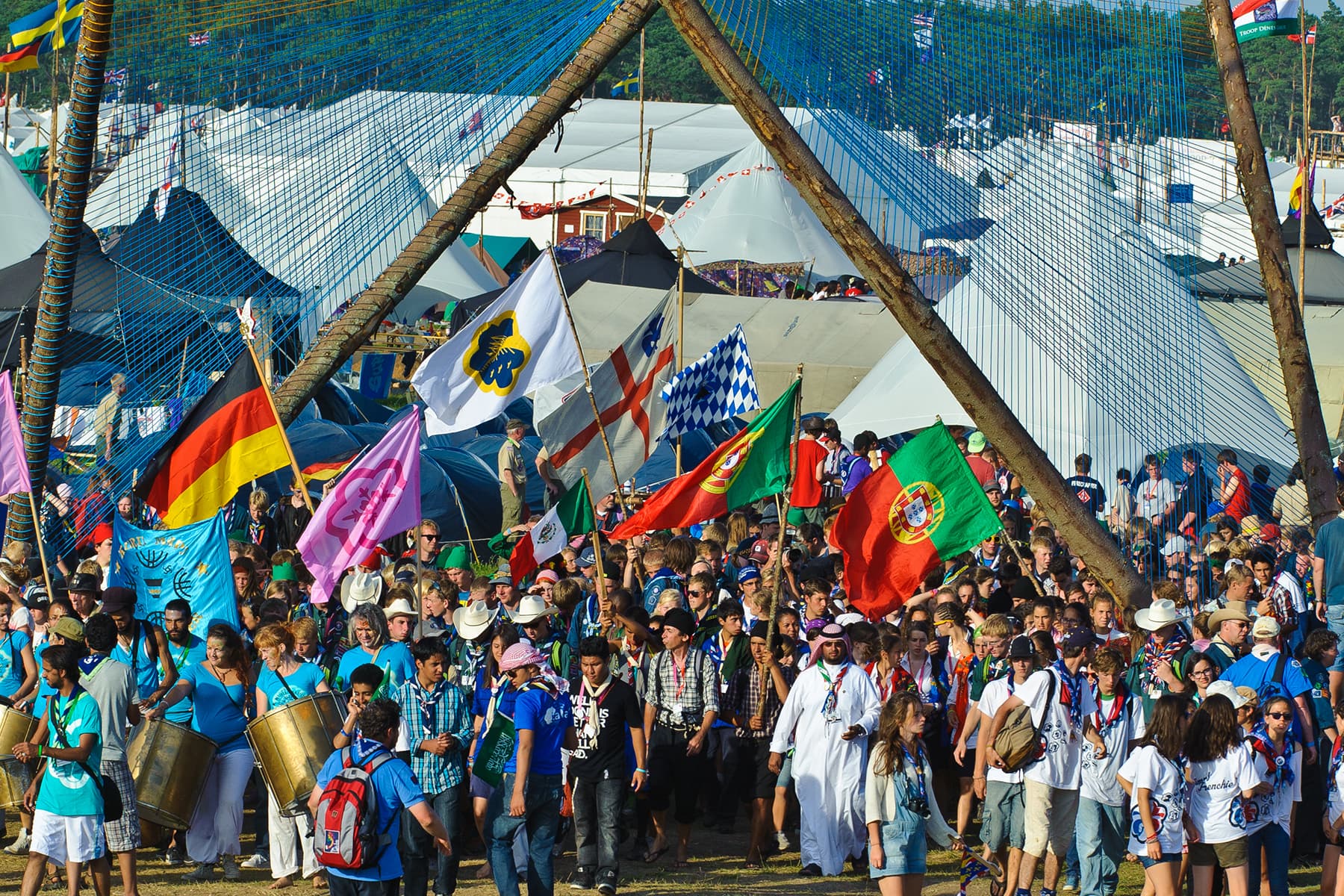 Scouter från hela världen på läger